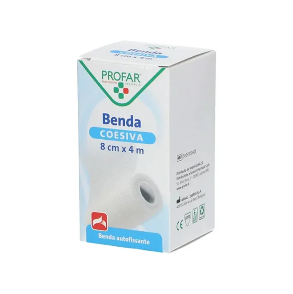 Profar Benda Coesiva Autofissante Misura 8 cm x 4 m, 1 Pezzo