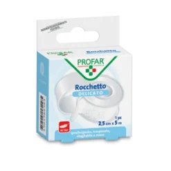 Profar Cerotto Rocchetto Delicato in TNT Bianco 2,5cm x 5m, 1 pezzo