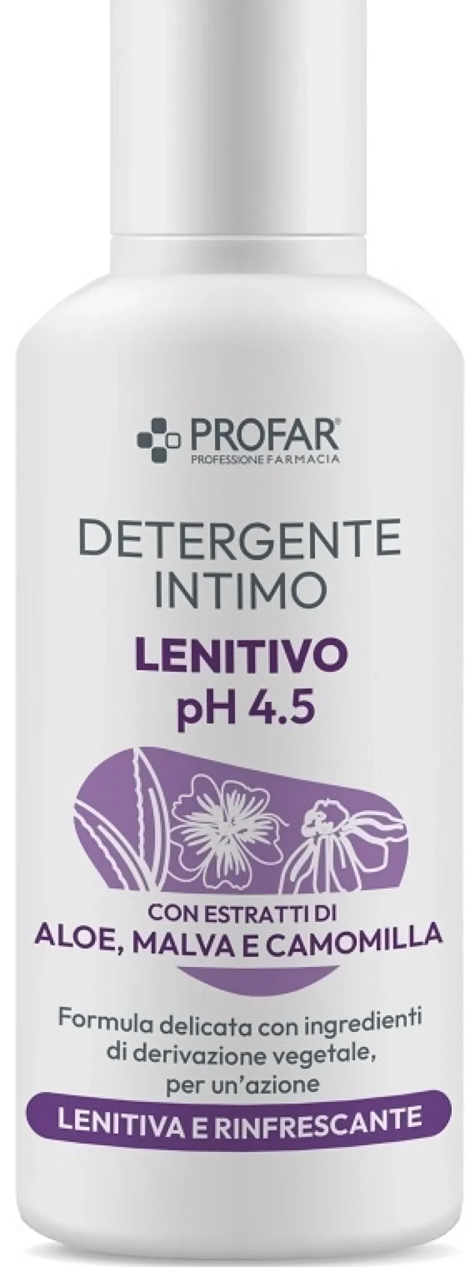 Profar Detergente Intimo Lenitivo - Con aloe, malva e camomilla dal pH delicato, 500 ml