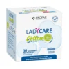 Profar Ladycare - Assorbenti notte in cotone con ali per pelli sensibili, 10 assorbenti