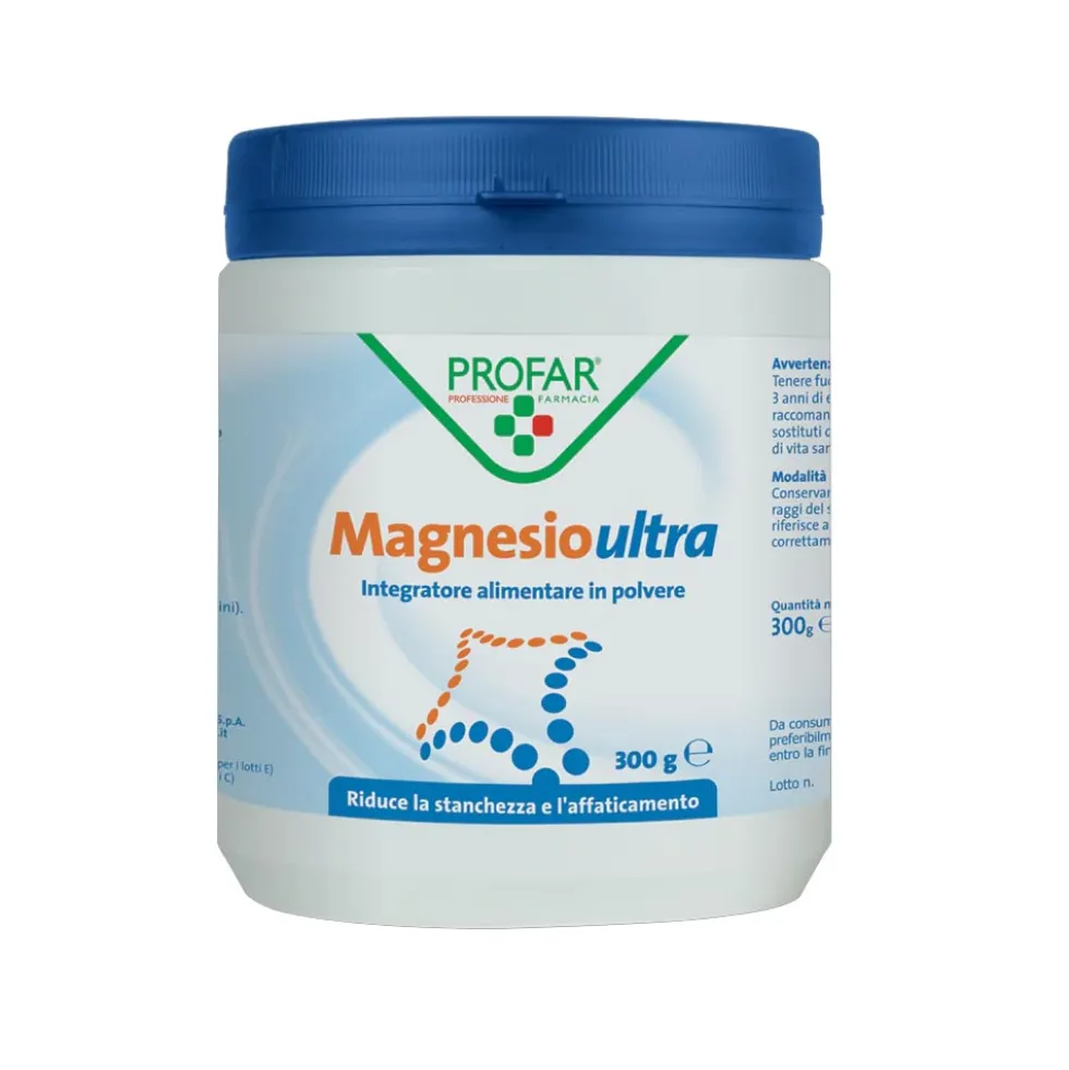 Profar Magnesio Ultra - Integratore in polvere per la stanchezza e l'affaticamento, 300 g
