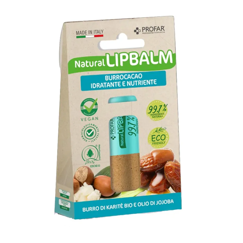 Profar Natural Lipbalm Burrocacao Idratante e Nutriente, 5,5ml