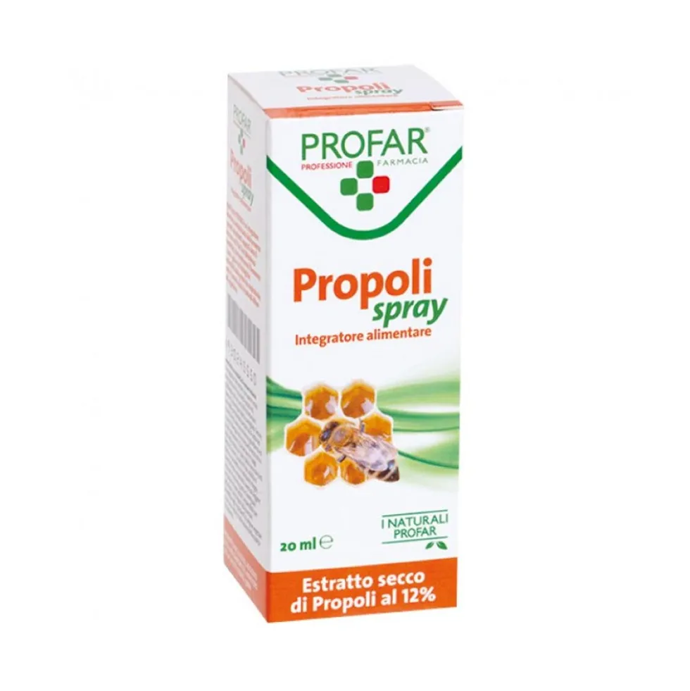 Profar Propoli Spray Integratore Alimentare Estratto Secco 12%, 20ml