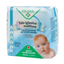 Profar Sempre Asciutto - Teli Igienici Multiuso Misura 60 x 60 cm, 10 Pezzi