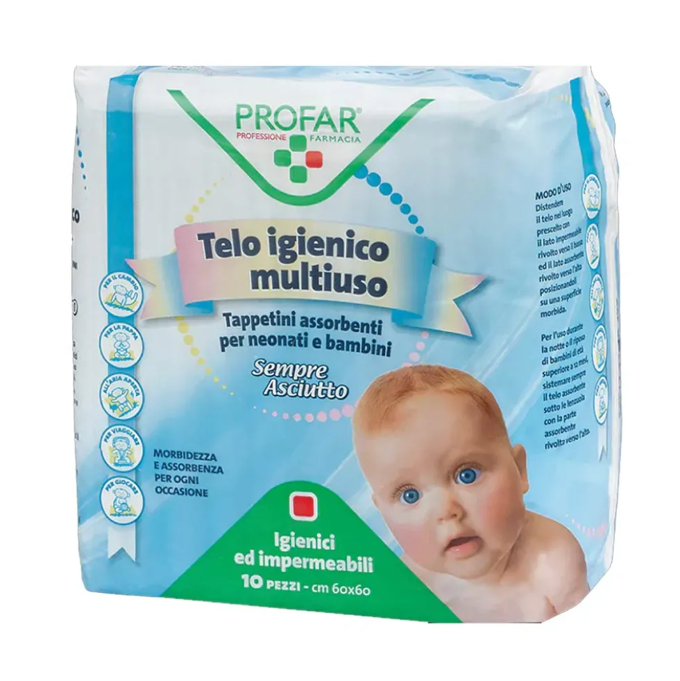Profar Sempre Asciutto - Teli Igienici Multiuso Misura 60 x 60 cm, 10 Pezzi