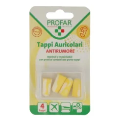 Profar Tappi Auricolari Antirumore in Schiuma, 4 tappi