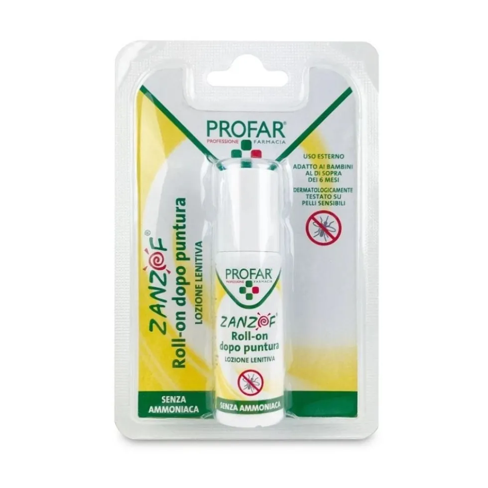Profar Zanzof - Lozione Post Puntura Senza Ammoniaca Roll-on, 20ml