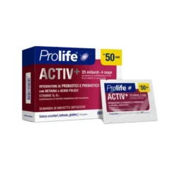 Prolife Active+ 50+ anni Integratore Alimentare di Probiotici, 10 bustine