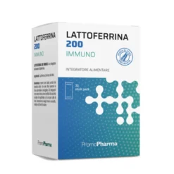 PromoPharma Lattoferrina 200mg Immuno - Integratore alimentare per le difese immunitarie, 30 stick