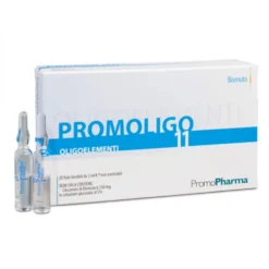 PromoPharma Promoligo 11 - Fiale bevibili ricostituenti di manganese e rame, 20 fiale da 2 ml