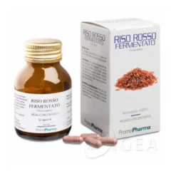 PromoPharma Riso Rosso Fermentato - Integratore alimentare per il colesterolo, 50 capsule