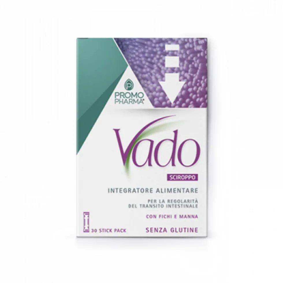 PromoPharma Vado - Sciroppo in stick per il transito intestinale, 30 stick