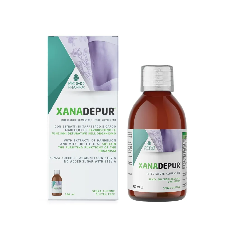 PromoPharma Xanadepur - Integratore alimentare per la funzione depurativa e digestiva, 300 ml