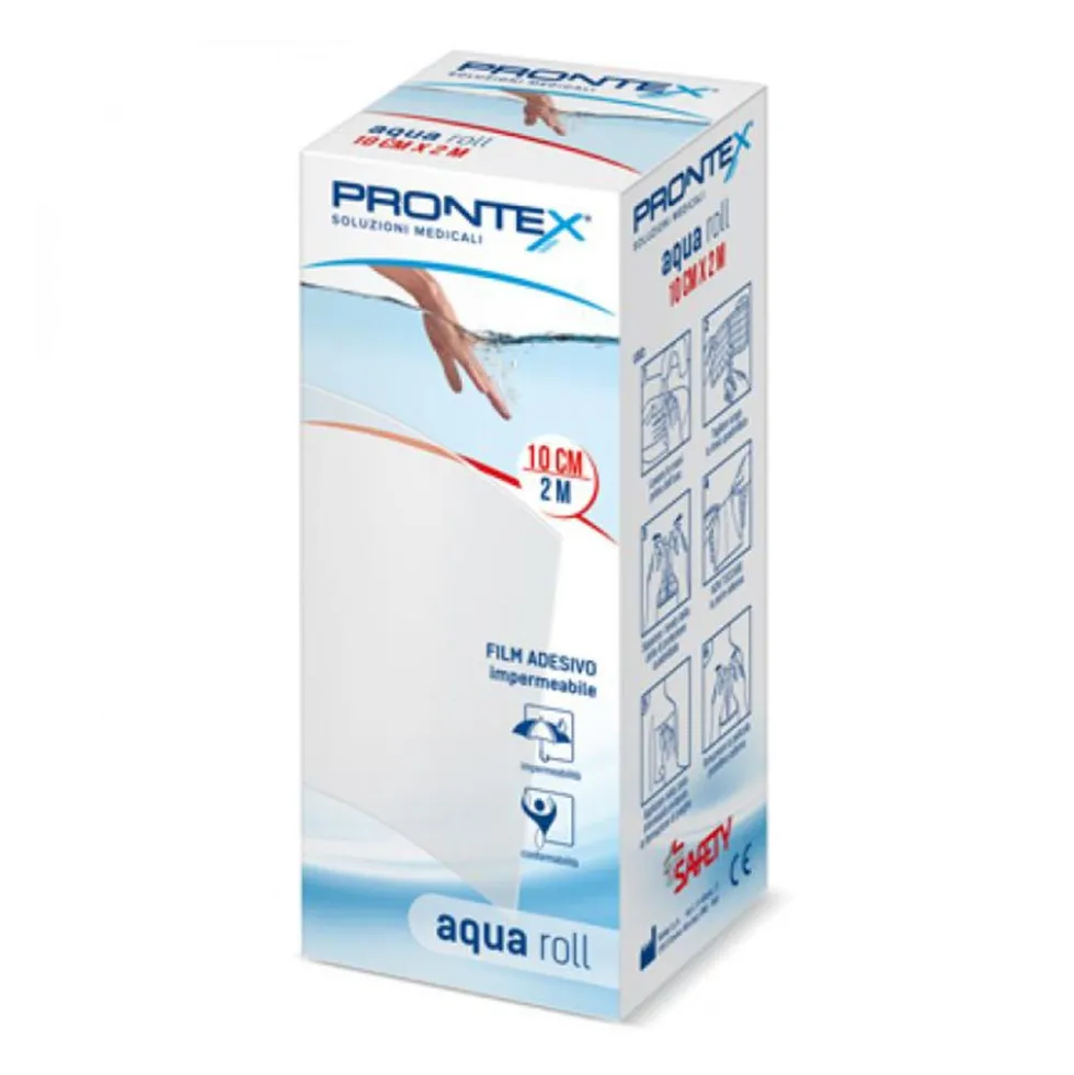 Prontex Aqua Roll Protezione Ferita Trasparente, 2m x 10cm