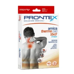 Prontex Arnica Thermo Pad Fasce Dolori Articolari Muscolari Cervicali Collo Spalla Schiena Ginocchio Misura 10 x 17 cm, 3 fasce