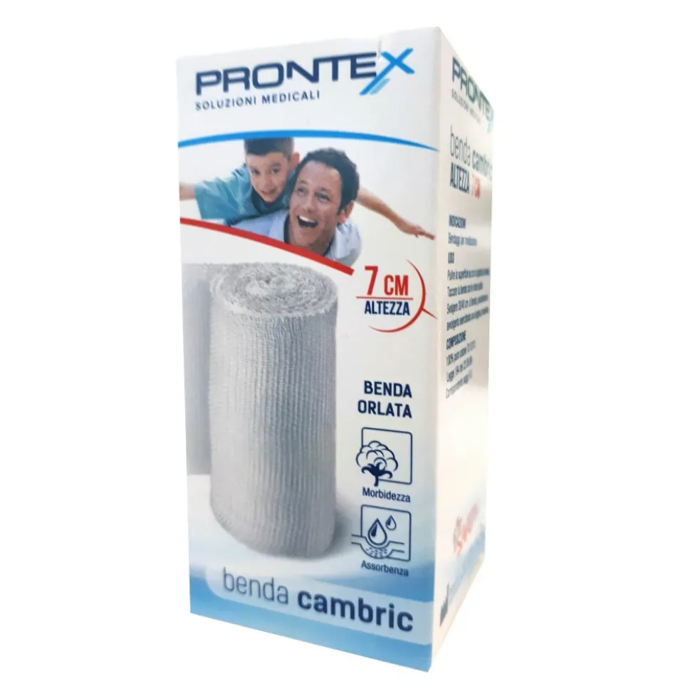 Prontex Benda Cambric in Cotone 7cm, 1 benda