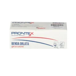 Prontex Benda Orlata di Garza Idrofila Misura 5cm x 5m, 1 Pezzo