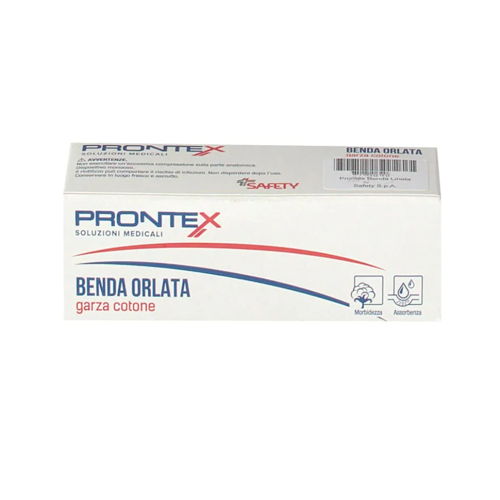 Prontex Benda Orlata di Garza Idrofila Misura 5cm x 5m, 1 Pezzo
