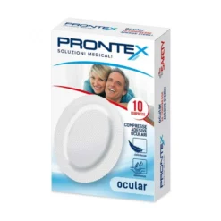 Prontex Compresse Adesive Oculari - Medicazione sterile per la protezione dell'occhio, 10 pezzi