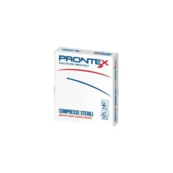 Prontex Compresse sterili in cotone - Garza per la cura delle ferite, 50 pezzi da 15 x 15 cm