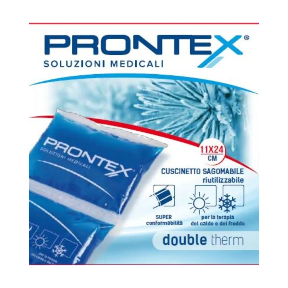 Prontex Double-Therm - Cuscinetto in gel per la terapia del freddo e del caldo, 1 cuscinetto