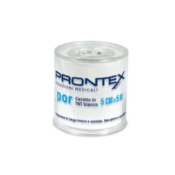 Prontex Por - Cerotto in TNT Bianco 5cm x 5m, 1 pezzo