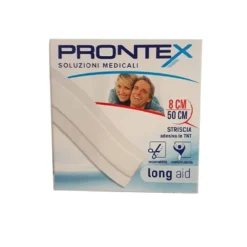 Prontex Striscia adesiva - Medicazione in tnt per la protezione delle ferite, 1 striscia da 50x8 cm