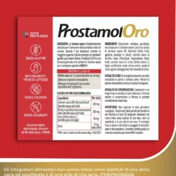 Prostamol Oro Integratore alimentare per la prostata e le vie urinarie, 20 stick orosolubili