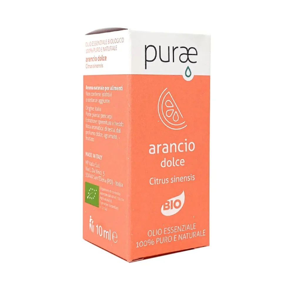 Purae Oli Essenziali - Arancio Dolce Citrus Sinensis Bio, 10ml