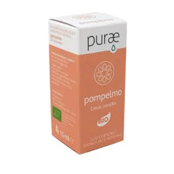 Purae Olio Essenziale Pompelmo Bio 100% Puro e Naturale, 10ml