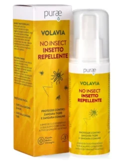 Purae Volavia No Insecto - Spray repellente per proteggere la pelle dalle zanzare, 100 ml