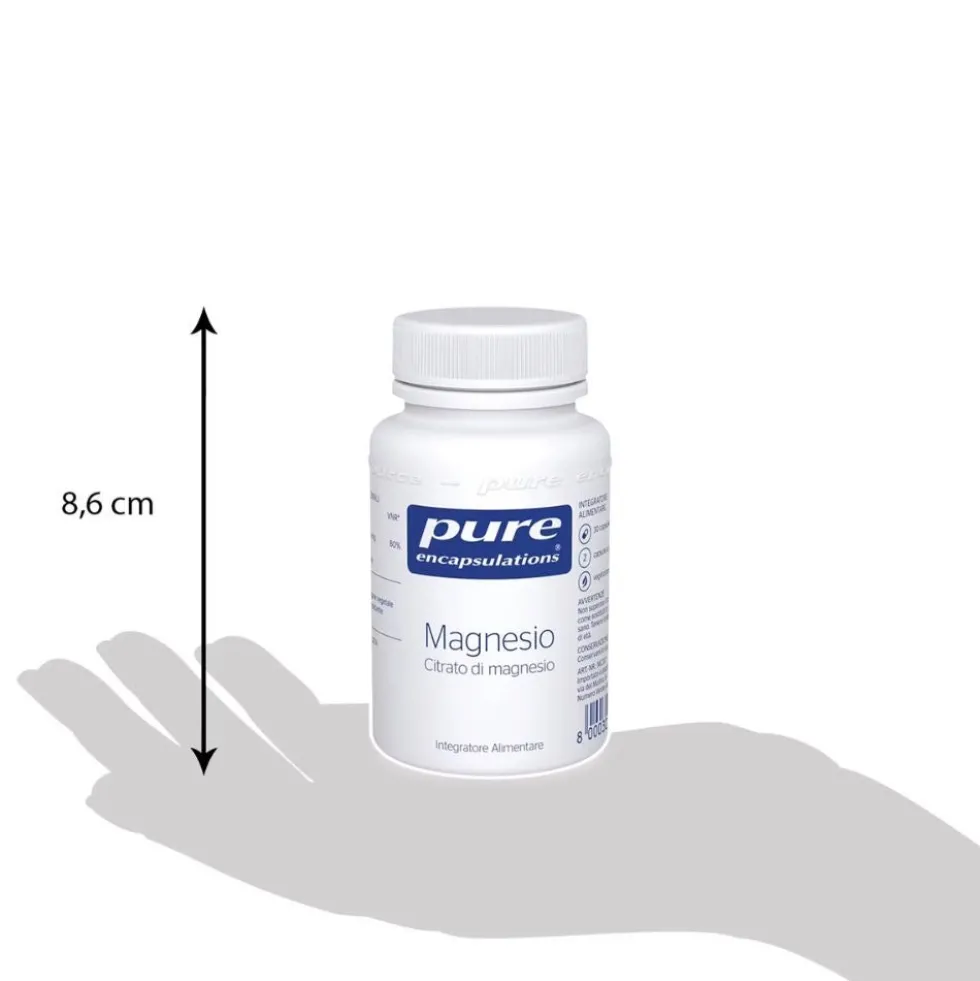 Pure Encapsulations Magnesio Citrato Integratore contro la Stanchezza, 30 Capsule