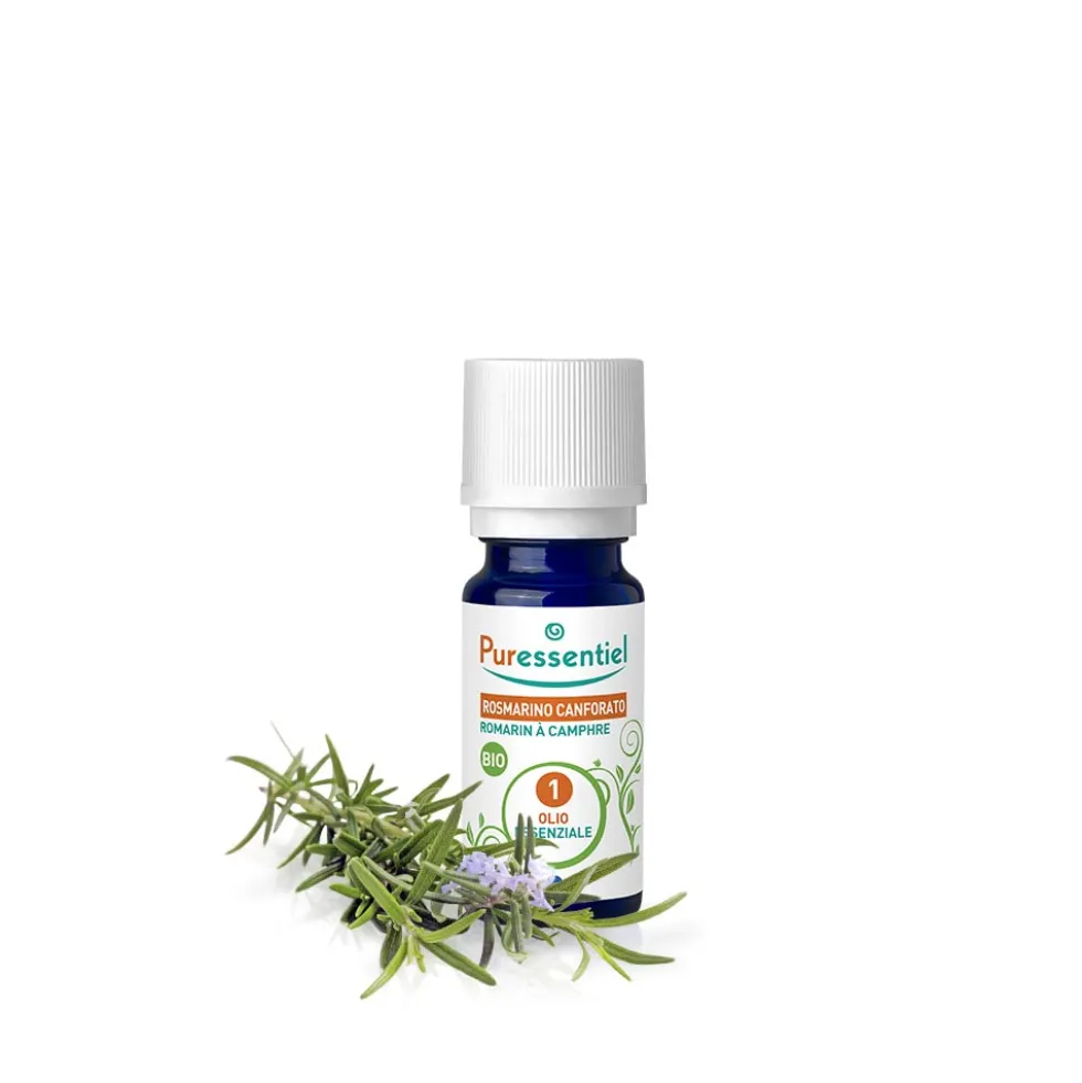 Puressentiel Olio essenziale di rosmarino canforato bio - Integratore per la funzione epatica, 10 ml