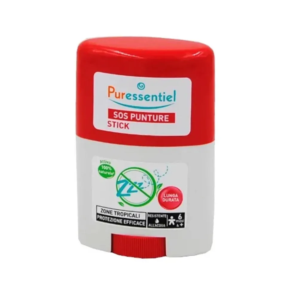 Puressentiel SOS Punture Stick - Repellente antizanzare e lenitivo per le zone tropicali, 20 ml