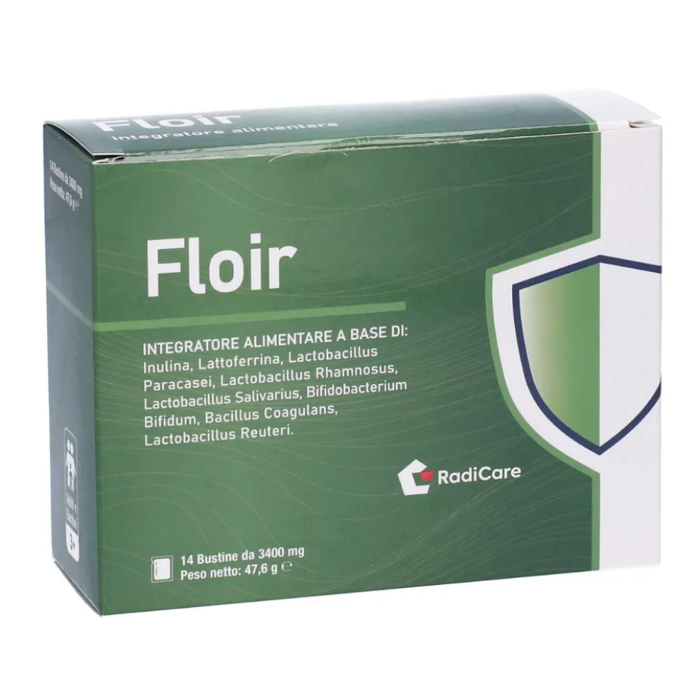 Radi Care Floir Integratore Equilibrio Flora Intestinale, 14 Bustine