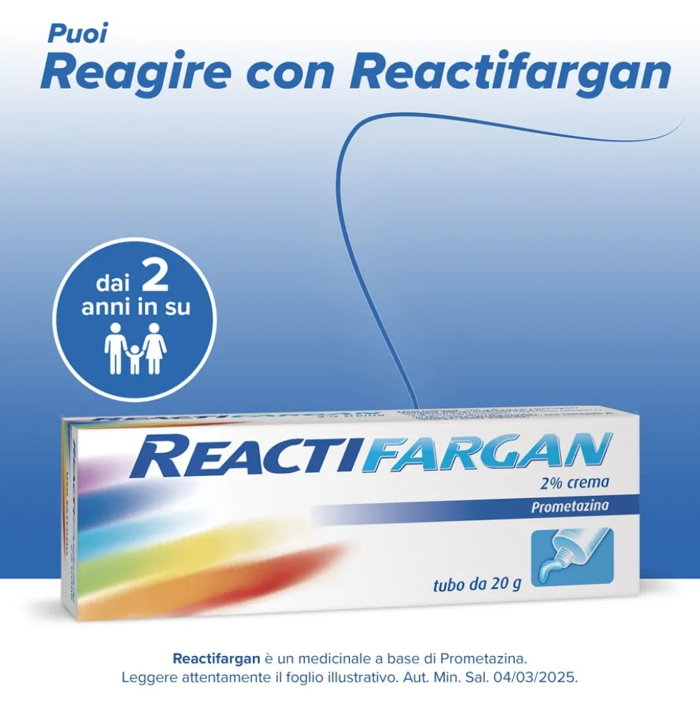 Reactifargan Crema Per Punture d'Insetti, 20g