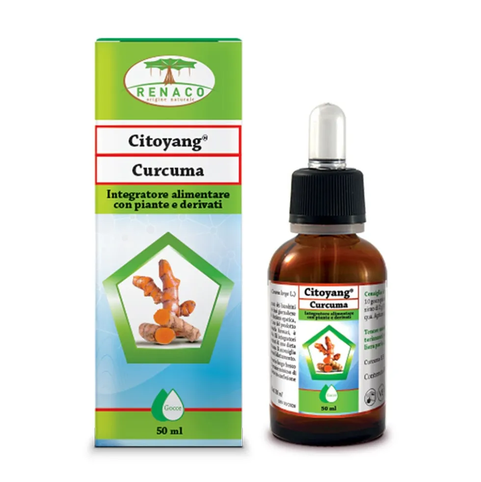 Renaco Citoyang Curcuma Integratore Antinfiammatorio in Gocce, 50ml