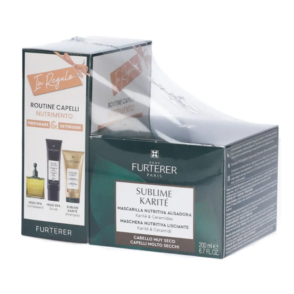 René Furterer Sublime Karité - Maschera René Furterer nutritiva per i capelli secchi, 200 ml