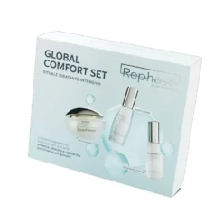 Rephase Set Comfort Globale - Cofanetto viso per l'idratazione intensiva e antietà, 3 pezzi