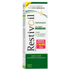 RestivOil Activ Plus - Olio-shampoo rinforzante per capelli fragili e sfibrati, 250 ml