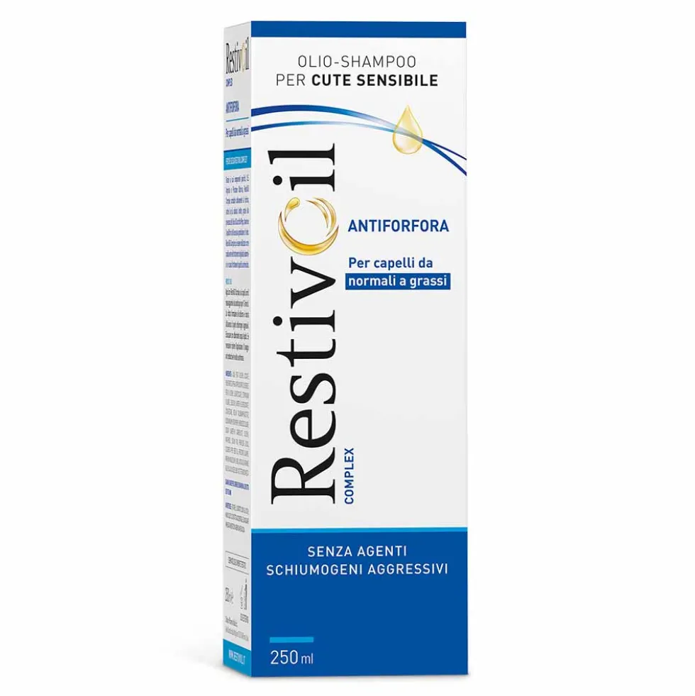 RestivOil Complex Antiforfora Olio-Shampoo per Capelli da Normali e Grassi,250ml