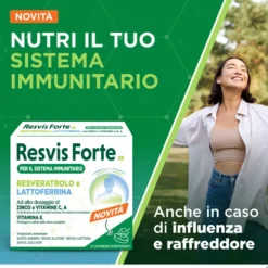 Resvis Forte XR Integratore Sistema Immunitario, 12 compresse eff
