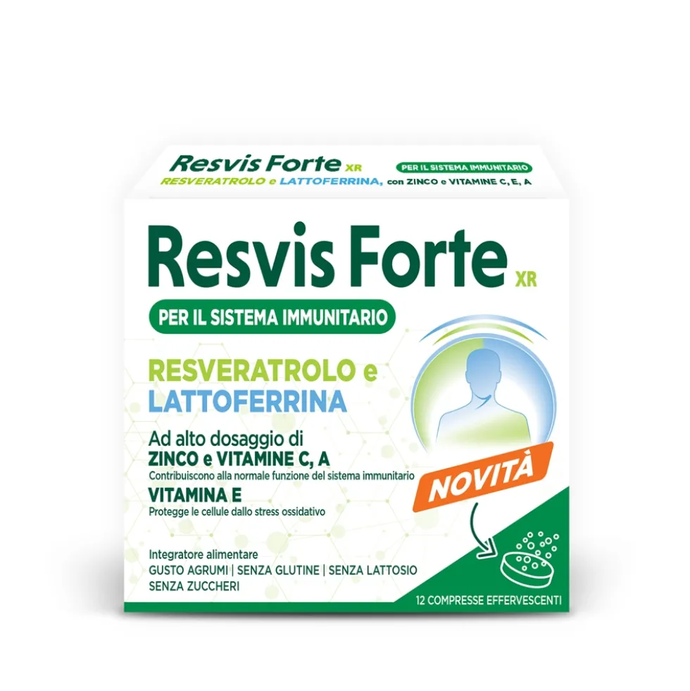 Resvis Forte XR Integratore Sistema Immunitario, 12 compresse eff