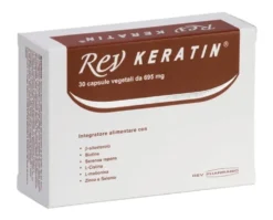 Rev Pharmabio Rev Keratin - Integratore alimentare per la crescita di capelli e unghie, 30 capsule