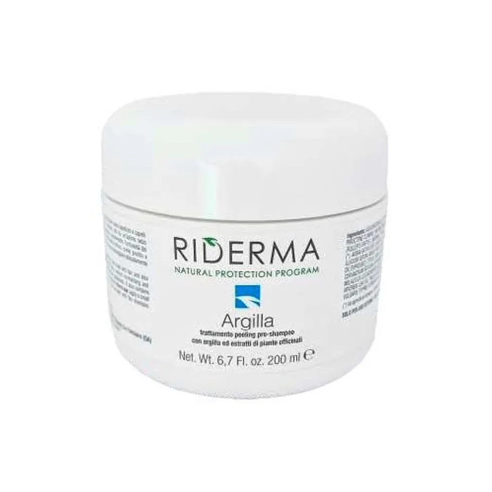 Riderma Argilla Trattamento Peeling Pre-Shampoo Sebo-Normalizzante, 200ml