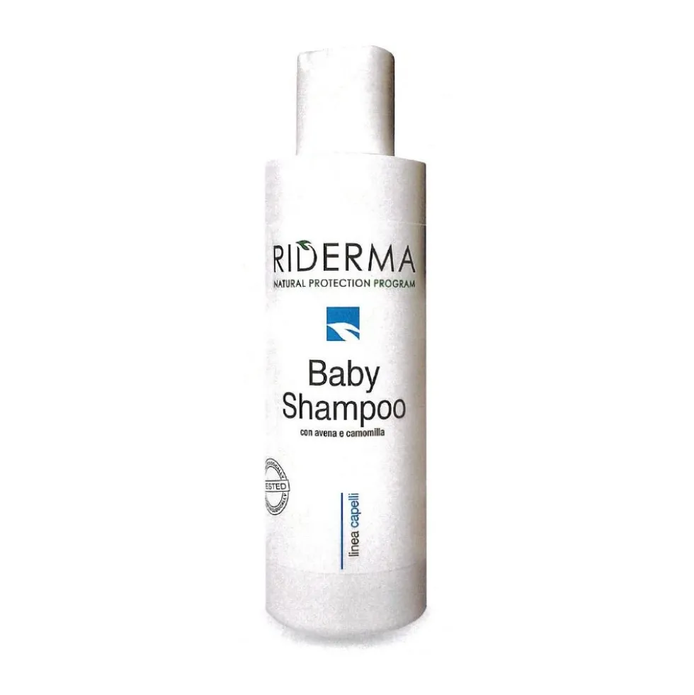 Riderma Baby Shampoo Delicato per Bambini Non Brucia gli Occhi, 200ml