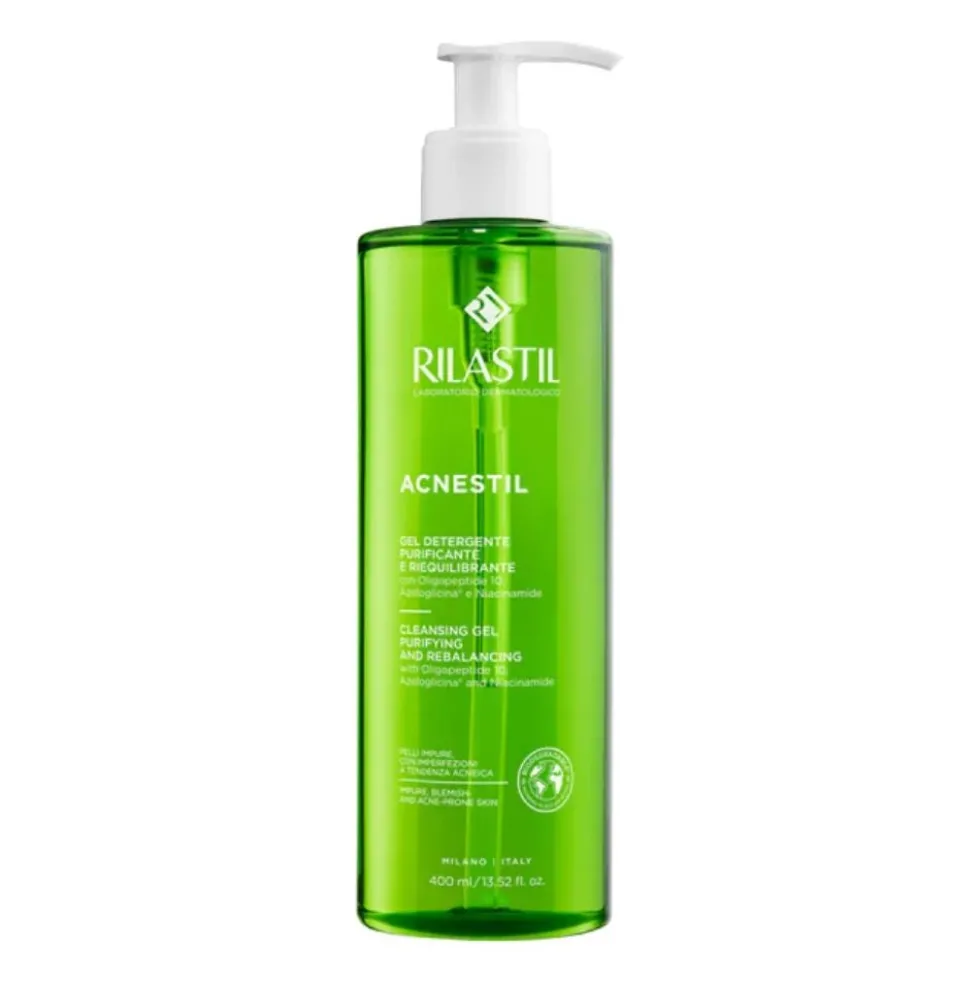 Rilastil Acnestil - Gel Detergente Purificante e Riequilibrante, 400ml