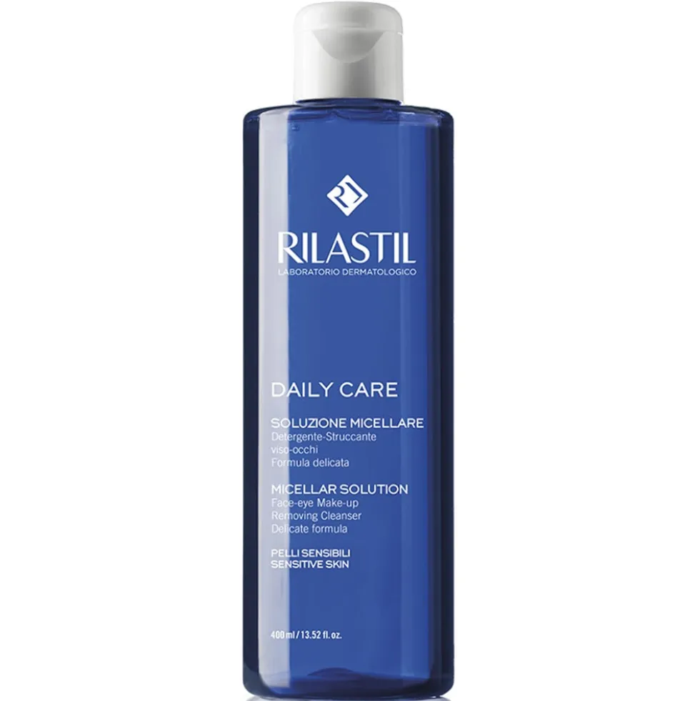 Rilastil Daily Care - Soluzione micellare detergente e struccante per viso e occhi, 400 ml