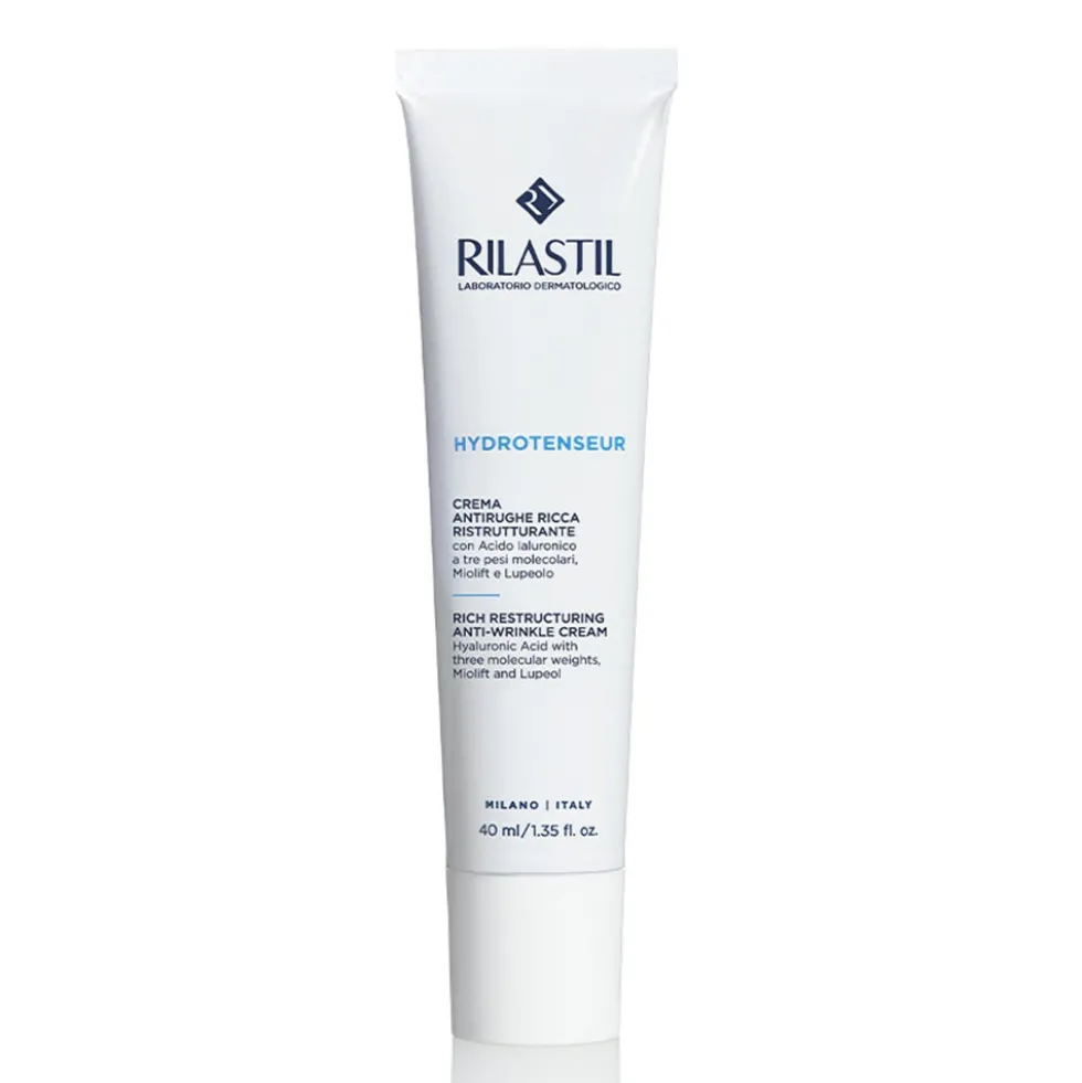 Rilastil Hydrotenseur - Crema Antirughe Ristrutturante Ricca Pelle Secca, 40ml