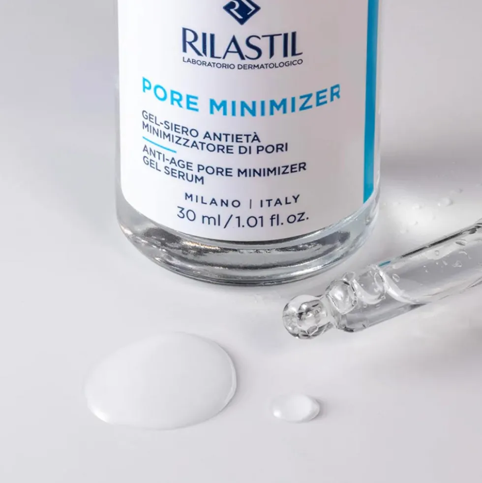 Rilastil Pore Minimizer Gel-Siero Anti Età Minimizzatore dei Pori, 30ml